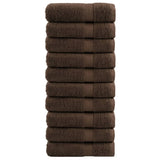 Vidaxl Towels Solund 10 pcs 600 g m² 50x100 cm brown