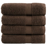 Vidaxl Bath towels Solund 4 pcs 600 g m² 70x140 cm brown