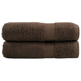 Vidaxl Bath Towels Solund 2 PCS 600 g M² 100x150 cm brun