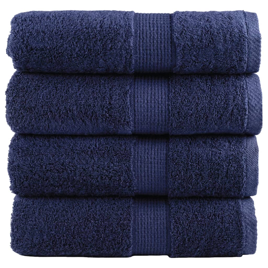 Vidaxl Guest wipes Solund 4 pcs 600 g m² 30x30 cm Marine blue