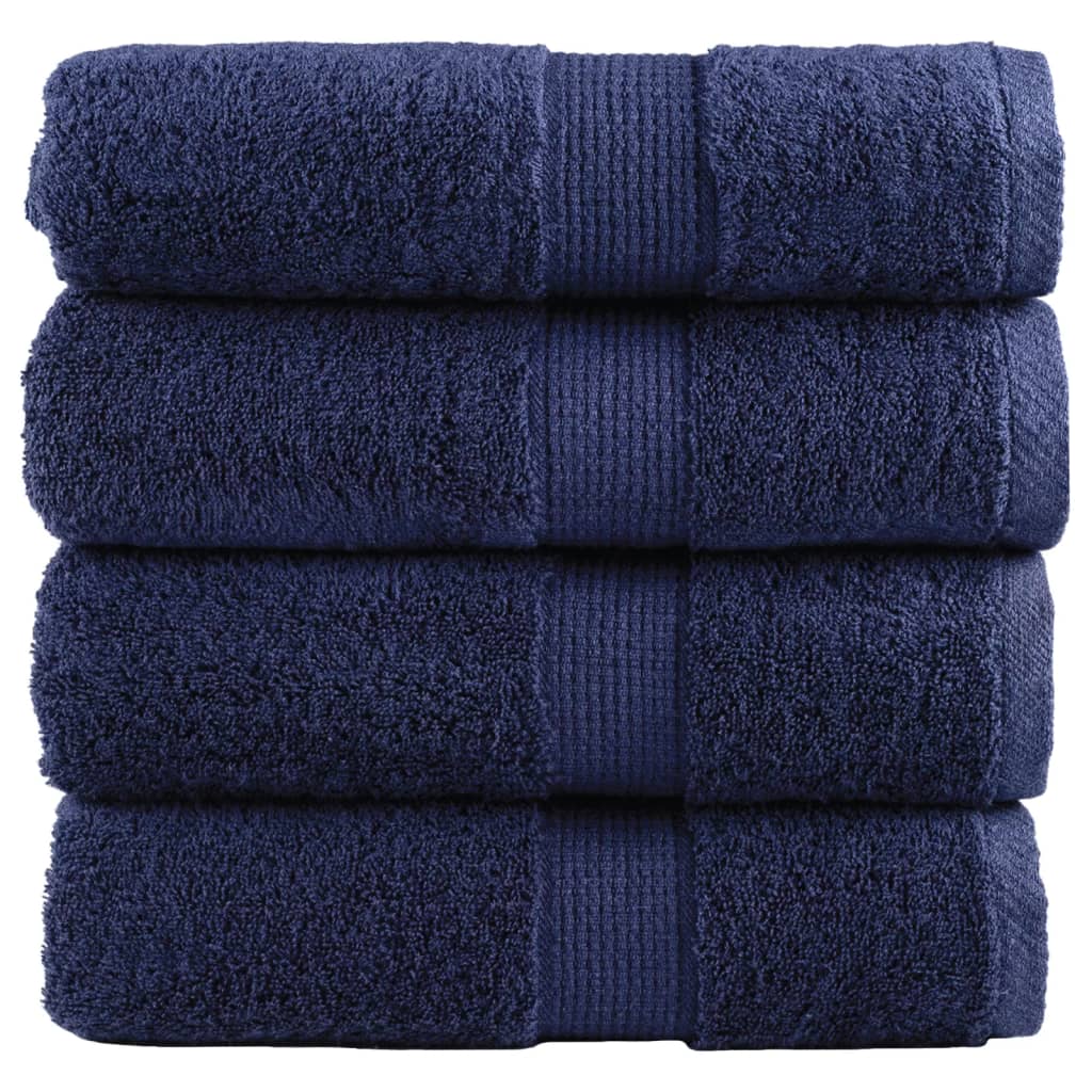 Vidaxl gastendoekjes solund 4 st 600 g m² 30x50 cm marineblauw