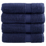 Vidaxl Bath Towels Solund 4 PCS 600 G M² 70x140 cm Marine Blue