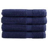 Vidaxl sauna cloths solund 4 pcs 600 g m² 80x200 cm navy blue