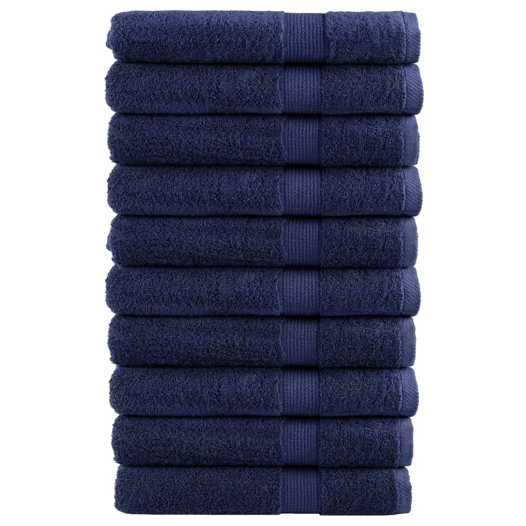 Vidaxl sauna cloths Solund 10 pcs 600 g m² 80x200 cm Marine blue