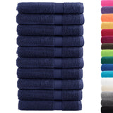 Vidaxl Towels Solund 10 st 600 g m² 100x200 cm Marine blue