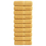 Vidaxl Gaascht wipes Sole 10 PCS 600 g m² ass 30x30 cm Gold faarweg