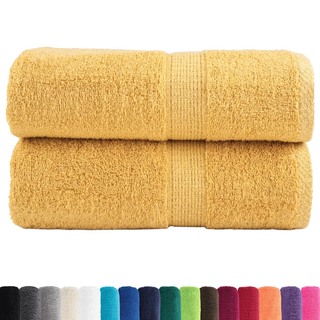 Vidaxl Guest wipes Solund 2 pcs 600 g m² 30x50 cm Gold colored