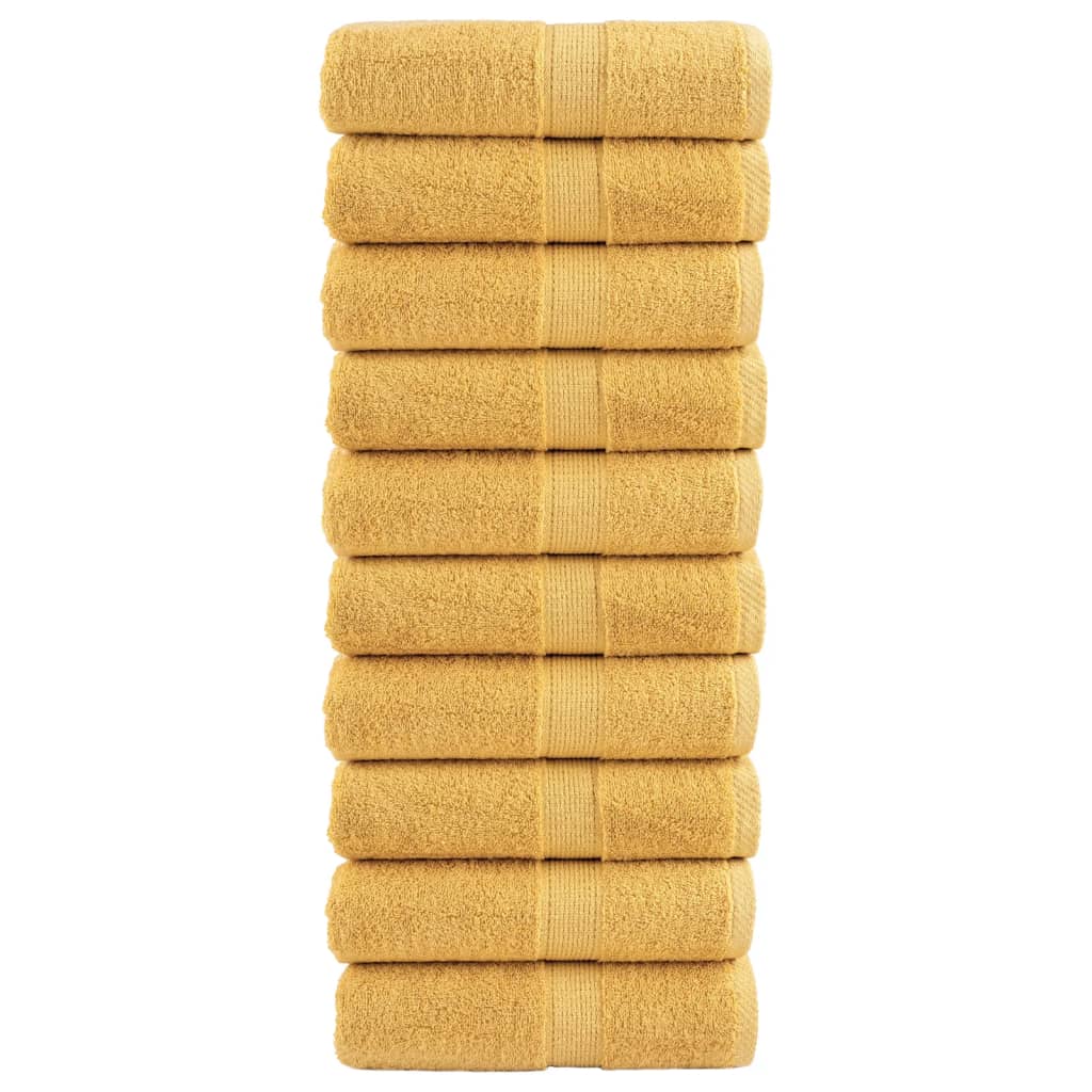 Vidaxl Gaascht wipes Sole 10 PCs 600 g m² ass 30x50 cm Gold faarweg