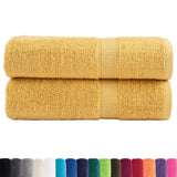 Vidaxl Towels Solund 2 pcs 600 g m² 50x100 cm Gold colored