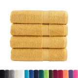 Vidaxl Towels Solund 4 pcs 600 g m² 50x100 cm Gold colored