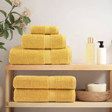 VidaXL Bath towels Solund 2 pcs 600 g m² 100x150 cm Gold colored