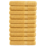 Vidaxl sauna cloths Solund 10 pcs 600 g m² 80x200 cm gold colored