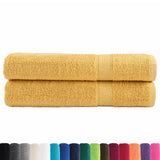 Vidaxl Towels Solund 2 pcs 600 g m² 100x200 cm Gold colored