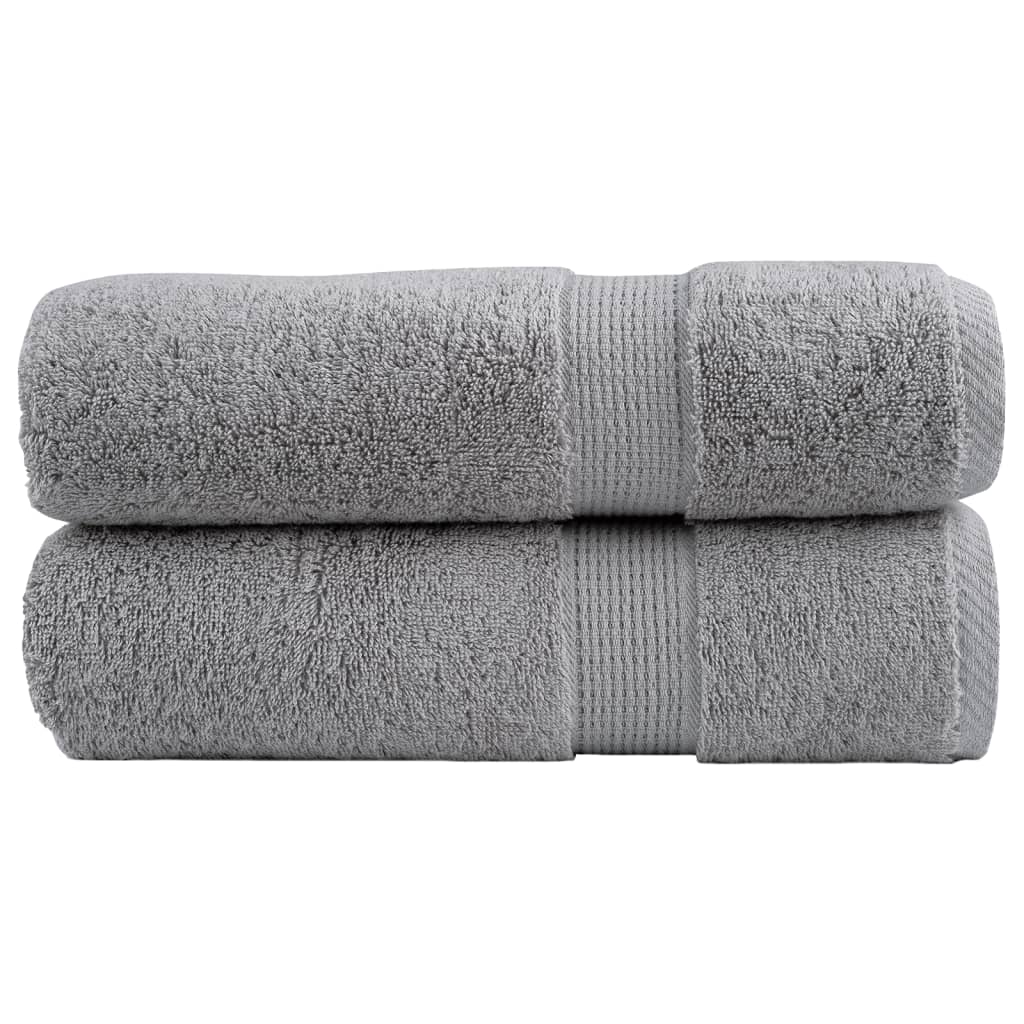 Vidaxl Towels Solund 2 pcs 600 g m² 50x100 cm gray