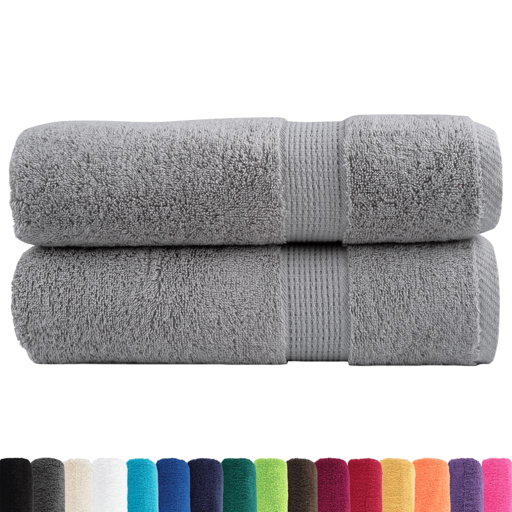 Vidaxl Towels Solund 2 pcs 600 g m² 50x100 cm gray