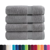 Vidaxl Towels Solund 4 pcs 600 g m² 50x100 cm Gray