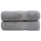 Toallas de baño Vidaxl Solund 2 PCS 600 g m² 70x140 cm de gris