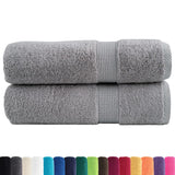 Vidaxl Bath Towels Solund 2 PCS 600 G m² 70x140 cm grå