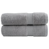 Serviettes de bain vidaxl solund 2 pcs 600 g m² 100x150 cm gris