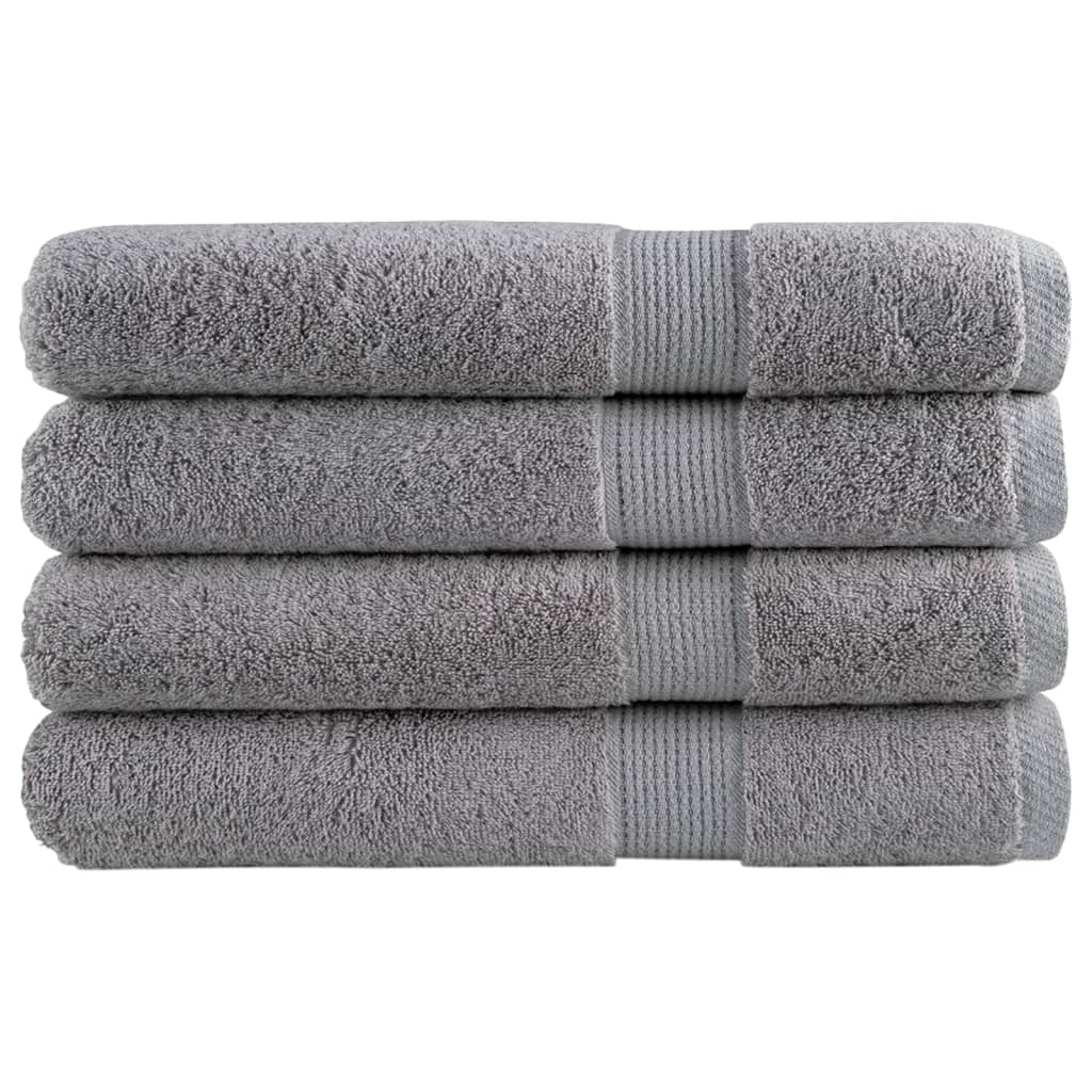 Vidaxl Sauna Cloths Solund 4 PCS 600 g m² 80x200 cm de gris