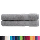 Vidaxl Towels Solund 2 pcs 600 g m² 100x200 cm Gray