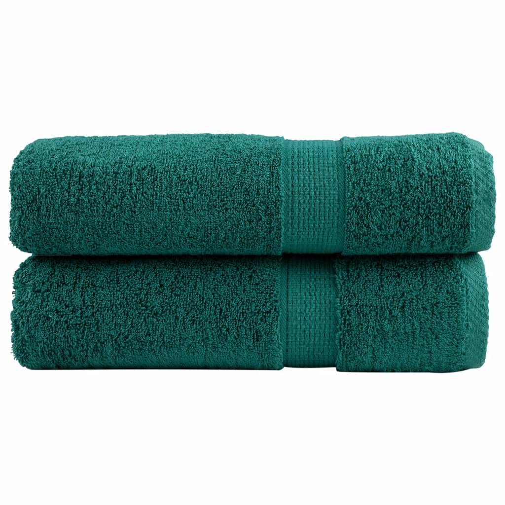 Vidaxl Towels Solund 2 st 600 g m² 50x100 cm green