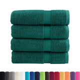 Vidaxl Towels Solund 4 pcs 600 g m² 50x100 cm green