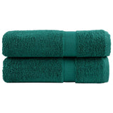 Vidaxl Bath towels Solund 2 pcs 600 g m² 70x140 cm green