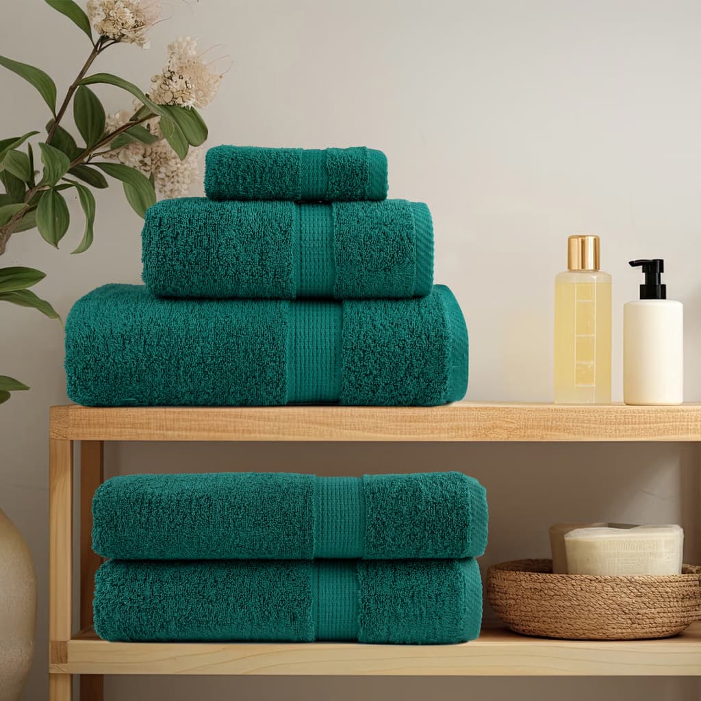 Vidaxl Bath towels Solund 2 pcs 600 g m² 70x140 cm green