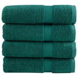 Serviettes de bain vidaxl solund 4 st 600 g m² 70x140 cm vert