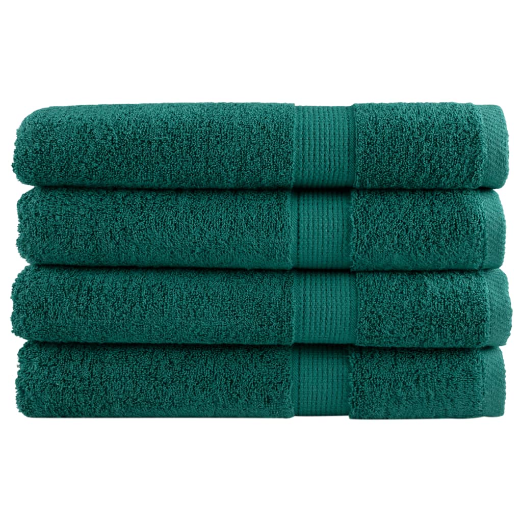 Vidaxl sauna cloths Solund 4 pcs 600 g m² 80x200 cm green