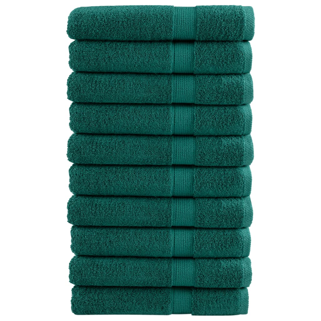 Vidaxl sauna cloths Solund 10 st 600 g m² 80x200 cm green