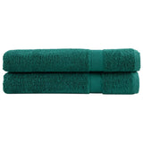 Vidaxl Towels Solund 2 pcs 600 g m² 100x200 cm green