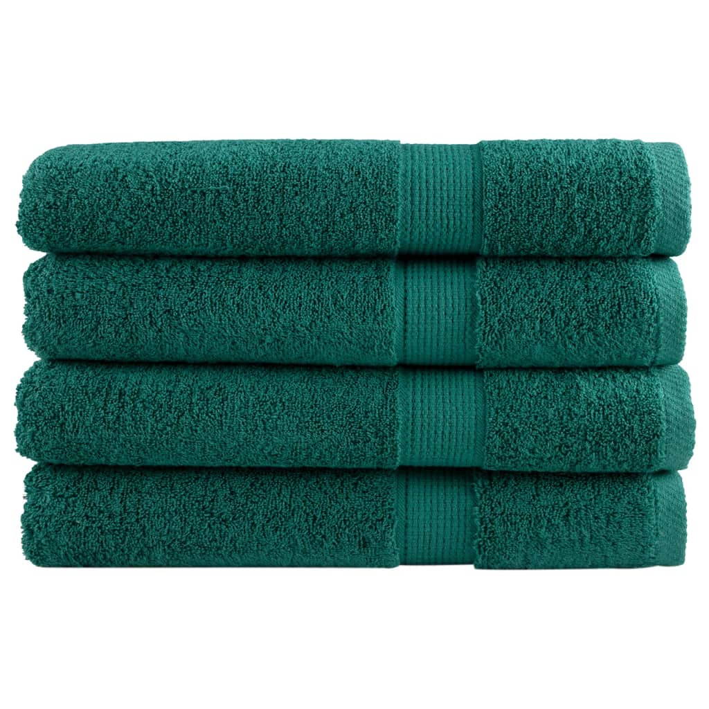 Vidaxl Toalls Solund 4 PCS 600 g m² 100x200 cm verde