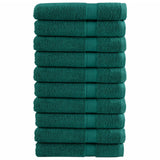 Vidaxl Towels Solund 10 st 600 g m² 100x200 cm green