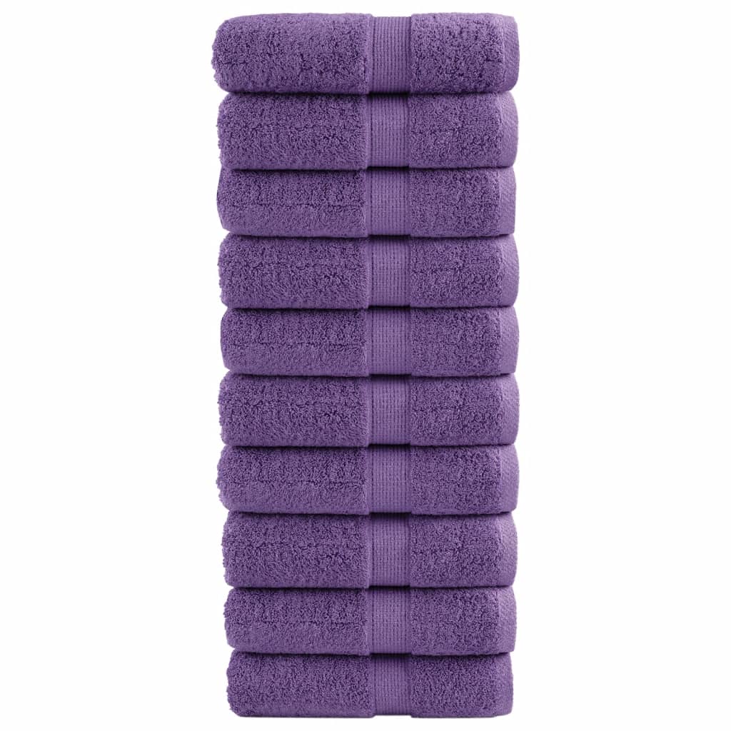 Vidaxl Guest Wipes Solund 10 pezzi 600 g m² 30x50 cm viola