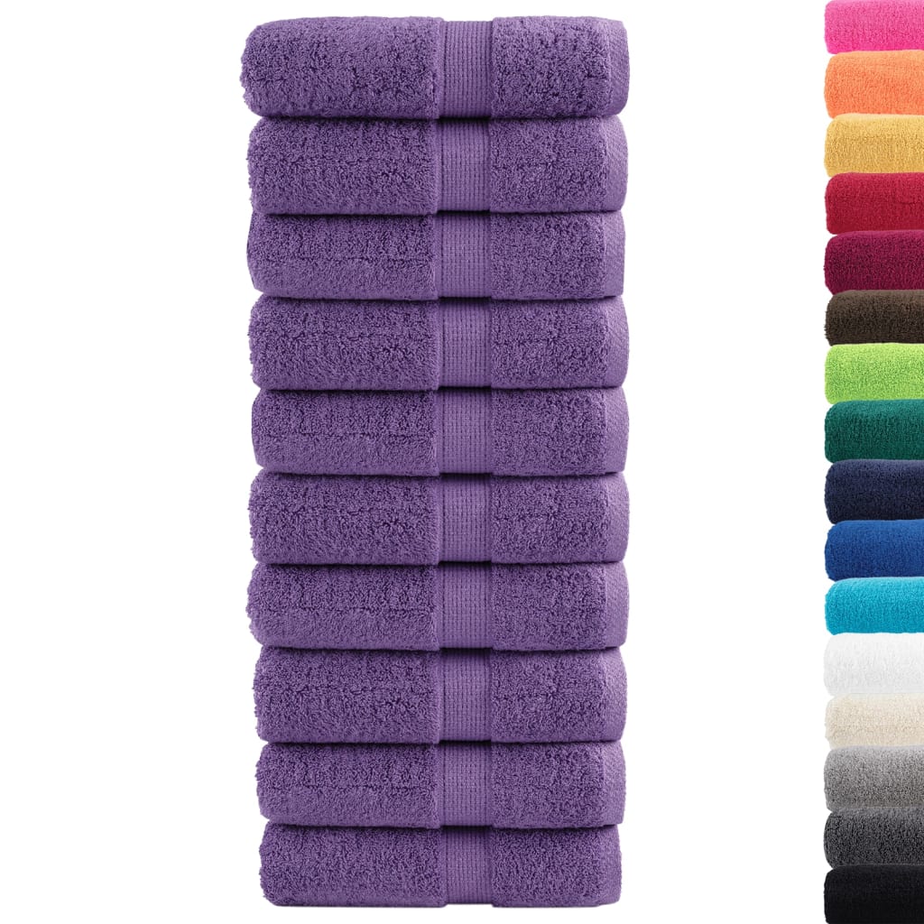 Vidaxl Guest wipes Solund 10 pcs 600 g m² 30x50 cm Purple