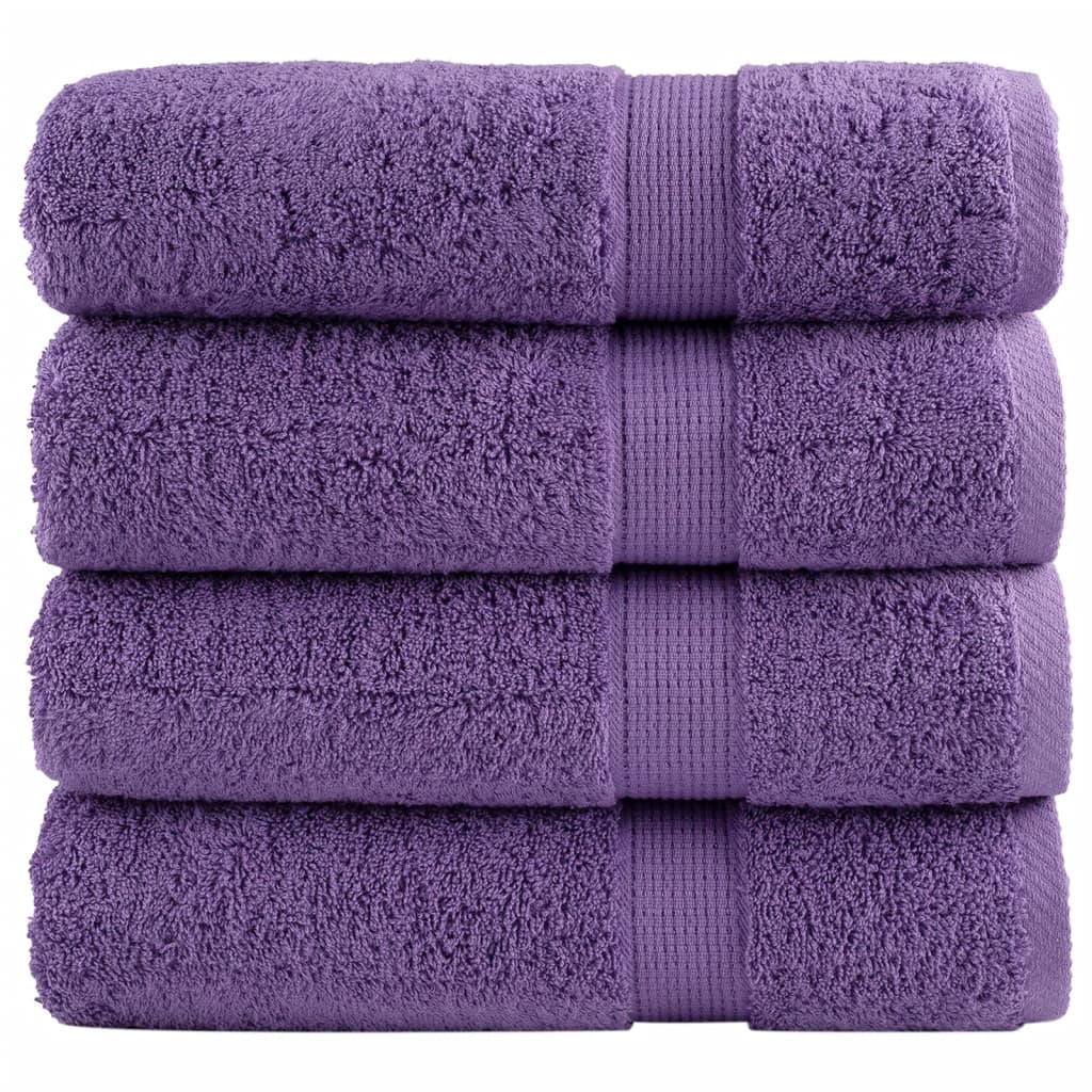 Serviettes Vidaxl Solund 4 PCS 600 g m² 50x100 cm violet