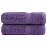 Vidaxl Bad Towel loliten 2 PCs 600 g m² 70x140 cm purpur