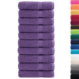 Serviettes de bain Vidaxl Solund 10 pcs 600 g m² 70x140 cm violet