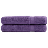 Vidaxl sauna cloths Solund 2 pcs 600 g m² 80x200 cm purple