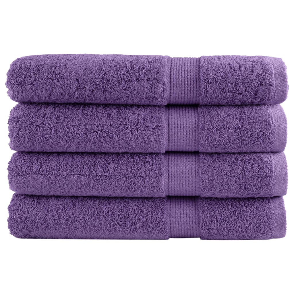 Vidaxl sauna cloths Solund 4 pcs 600 g m² 80x200 cm purple