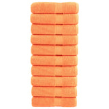 Vidaxl Bad Towel Folits 10 PCs 600 g m² 70x140 cm orange