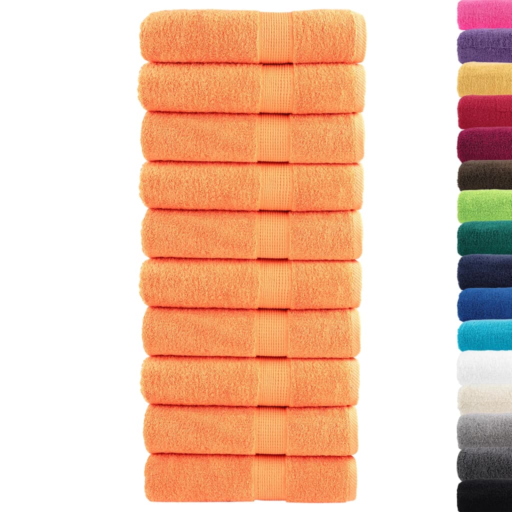 Vidaxl Bath Towels Solund 10 St 600 g m² 100x150 cm