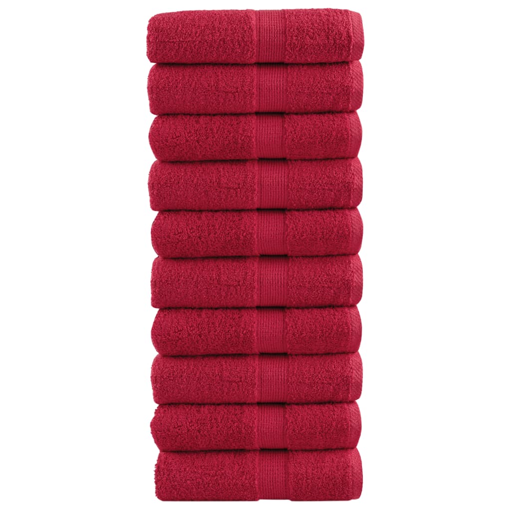 Vidaxl gastendoekjes solund 10 st 600 g m² 30x30 cm rood