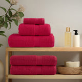 Vidaxl handdoeken solund 4 st 600 g m² 100x200 cm rood