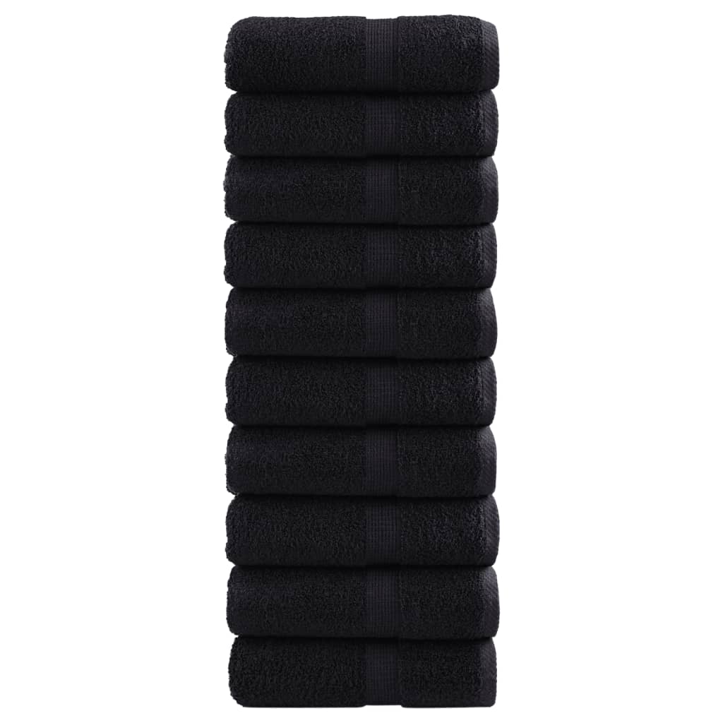 Vidaxl gastendoekjes solund 10 st 600 g m² 30x50 cm zwart