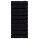 Vidaxl Bath towels Solund 10 st 600 g m² 70x140 cm Black