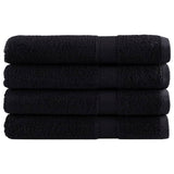 Vidaxl Sauna Cloths Solund 4 PCS 600 g m² 80x200 cm Negro