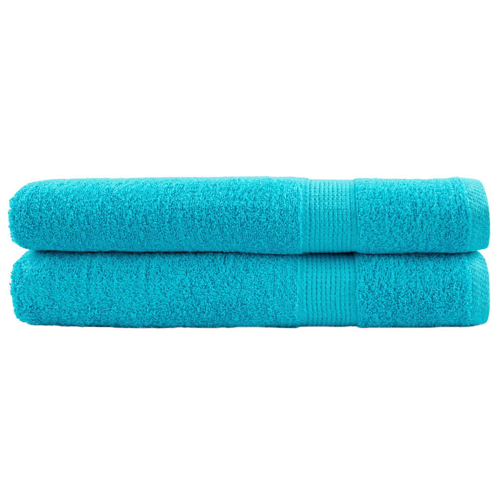 Vidaxl sauna cloths Solund 2 pcs 600 g m² 80x200 cm turquoise